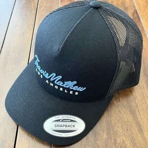 Travis Mathew Black and Blue Snapback Hat